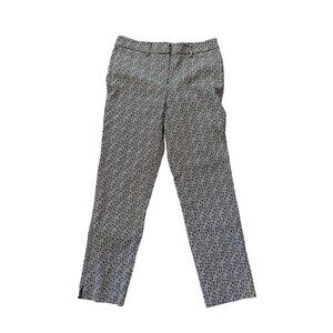 White House Black Market Slim Ankle Pants Size 2 – Black & White Herringbone